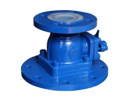 上、下展式衬氟放料阀